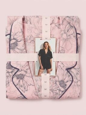 NWT Victoria's Secret Pink Floral Modal Short Pajama Set